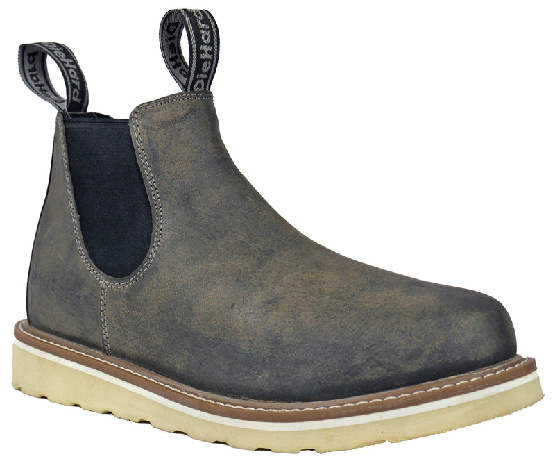 DieHard Men's Colt Soft Toe Goodyear Welt Work Boot - Dark grey